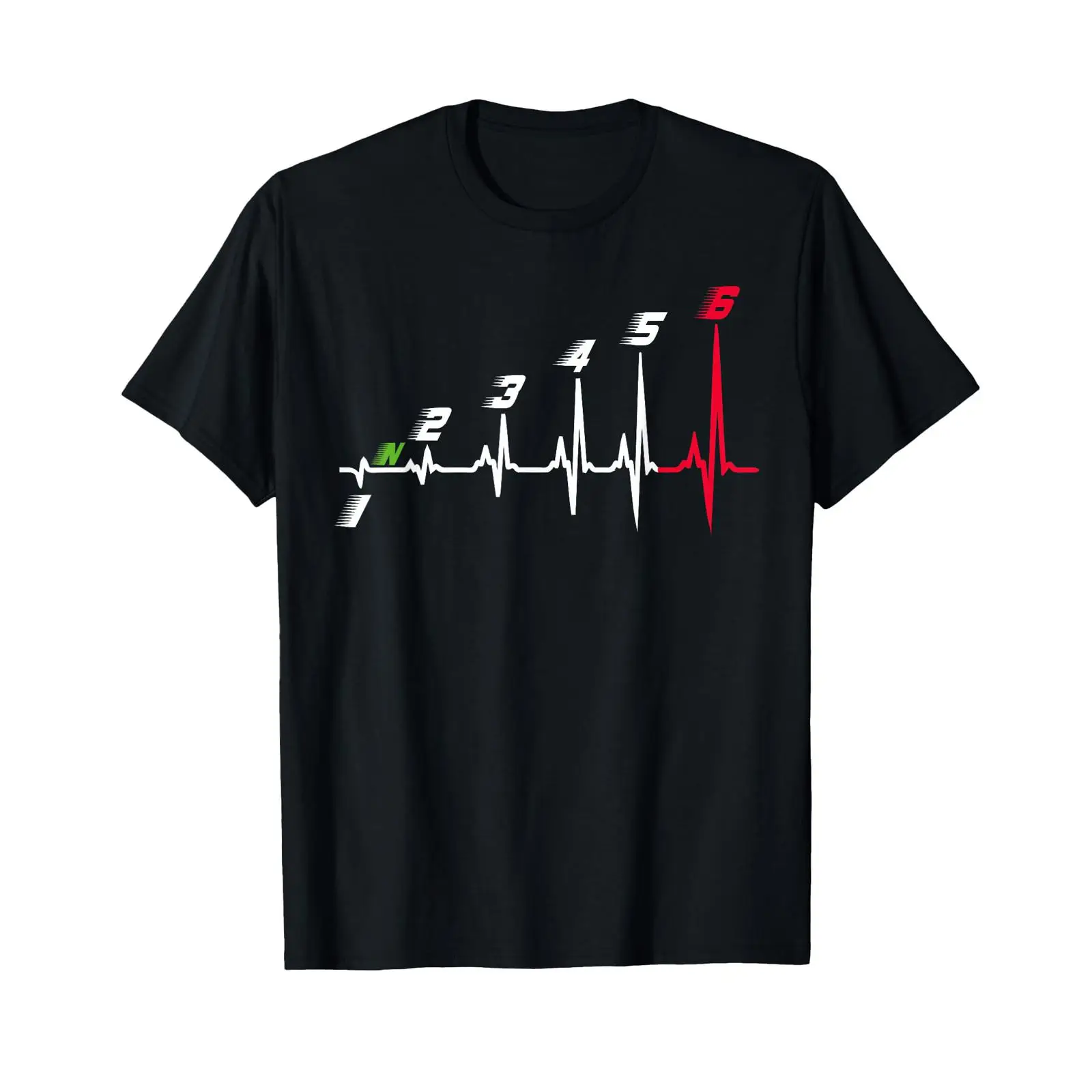 Motorcycle Gear Up Down - Kaos Heartbeat Motorcycle Gear Shift Six