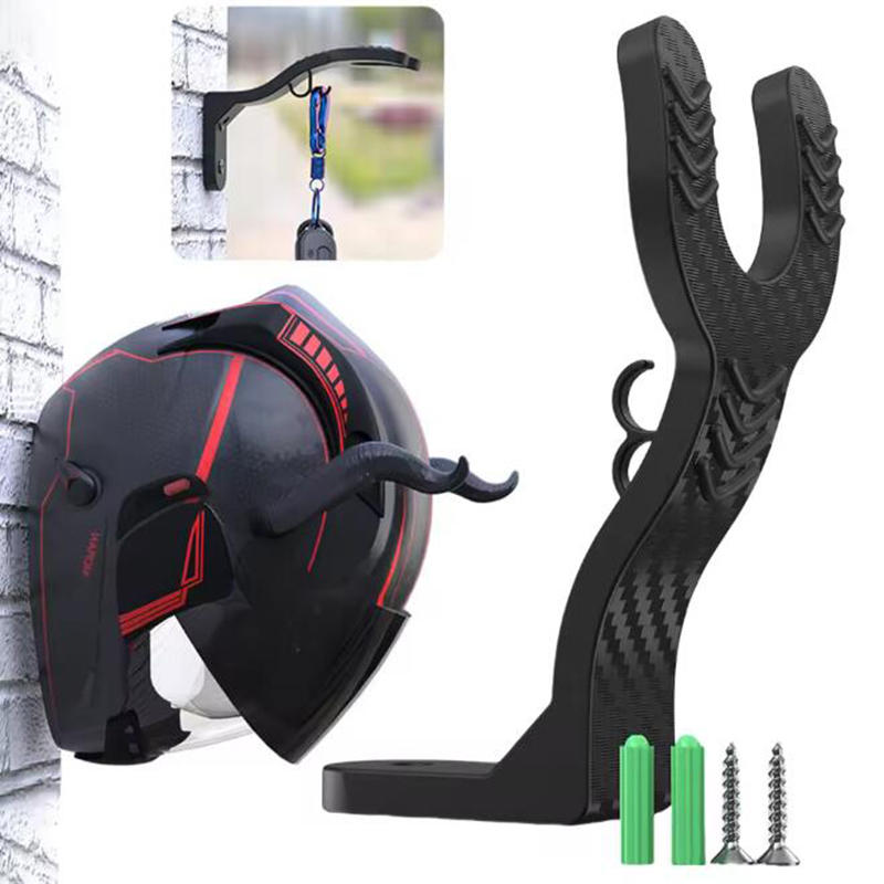 Motorcycle Gear Wall Mount - Rak Gantung Helm Motor Multifungsi, Gantungan