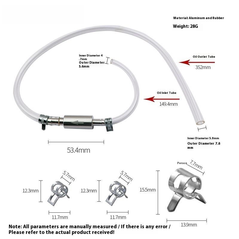 Motorcycle Gear Jammer - 1 Set Selang Cairan Pembuang Udara