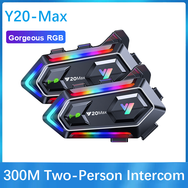 Intercom Headset Helmet - Y20 MAX Helm Sepeda Motor Headset