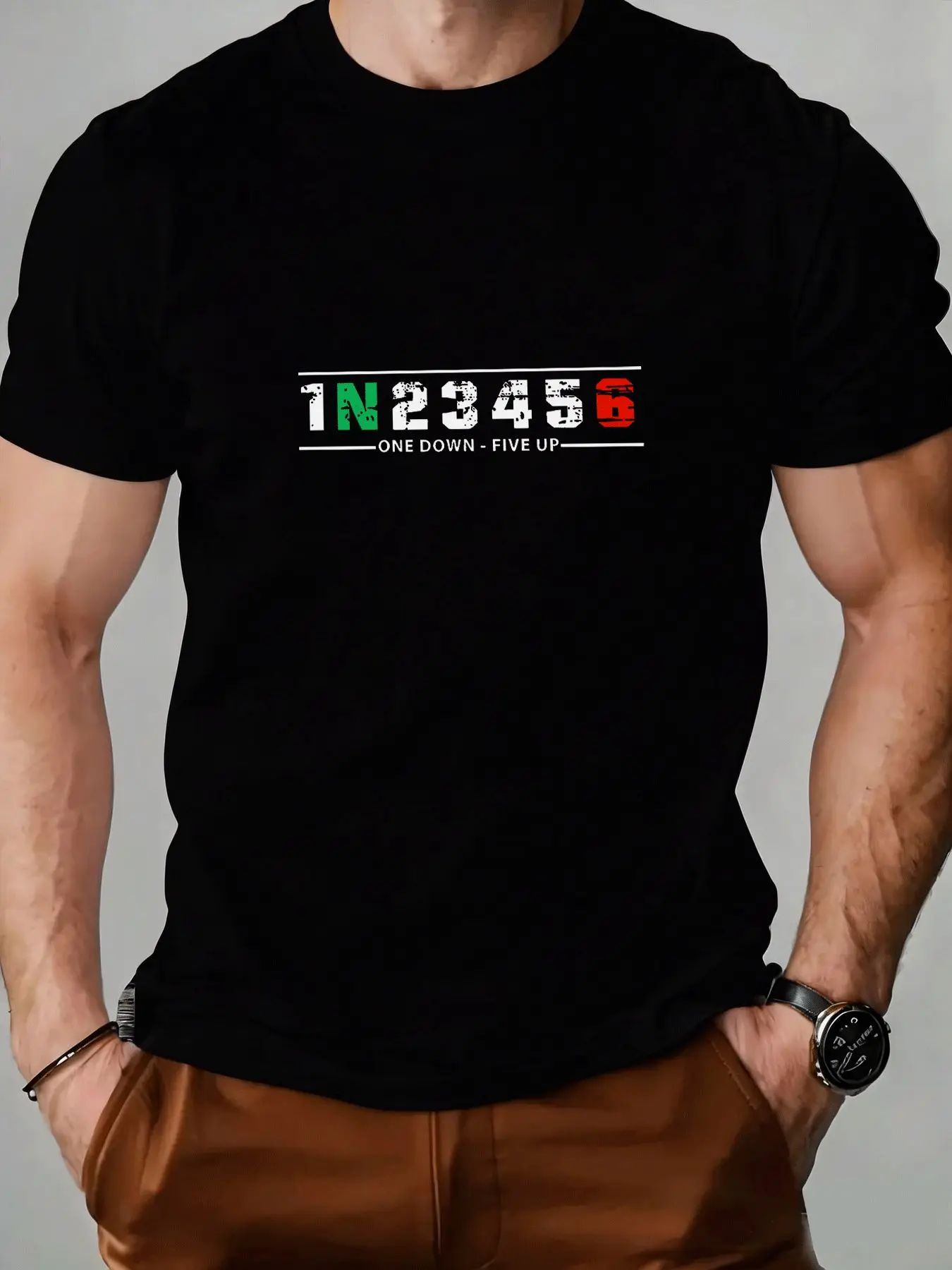 Kaos Pria 1N23456 One Down Fiv - Motorcycle Gear Up Down ulasan dan harga