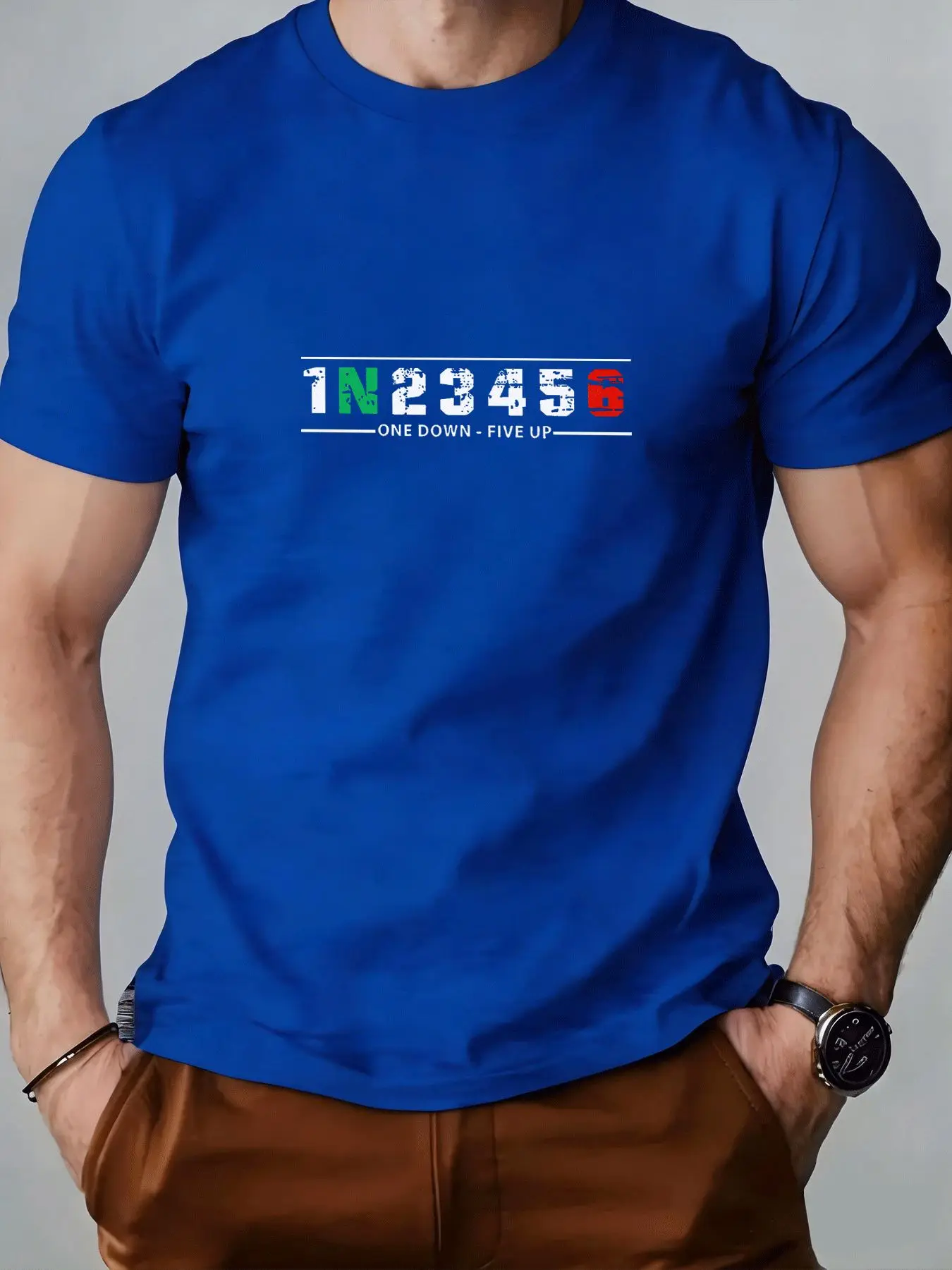 Kaos Pria 1N23456 One Down Fiv - Motorcycle Gear Up Down ulasan dan harga