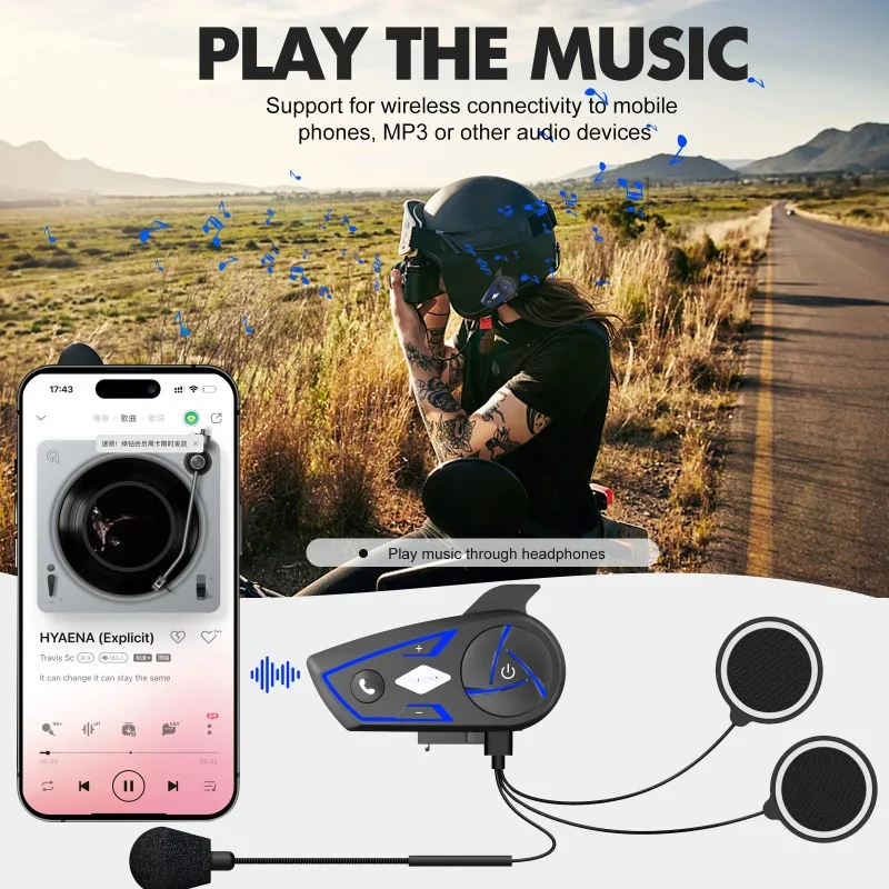 Headset Helm Bt5.0 S3 Jangkaua - Intercom Headset Helmet ulasan dan harga
