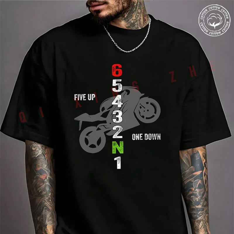 Kaos Pria Katun Musim Panas Ka - Motorcycle Gear Up Down ulasan dan harga