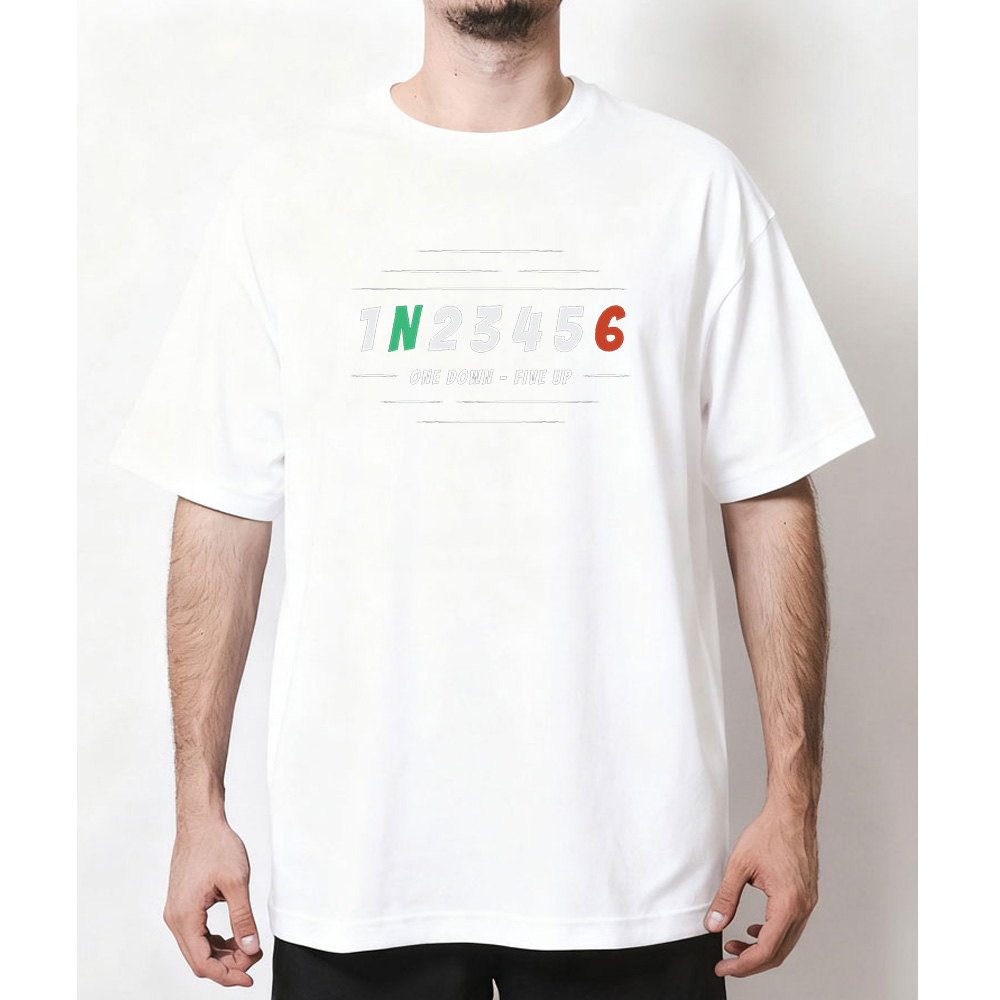 1N23456 Kaus Grafis Katun Musi - Motorcycle Gear Up Down ulasan dan harga
