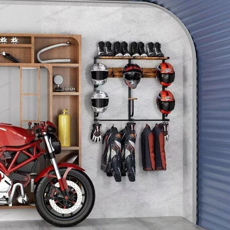 Rak helm yang dipasang di dind - Motorcycle Gear Wall Mount ulasan dan harga