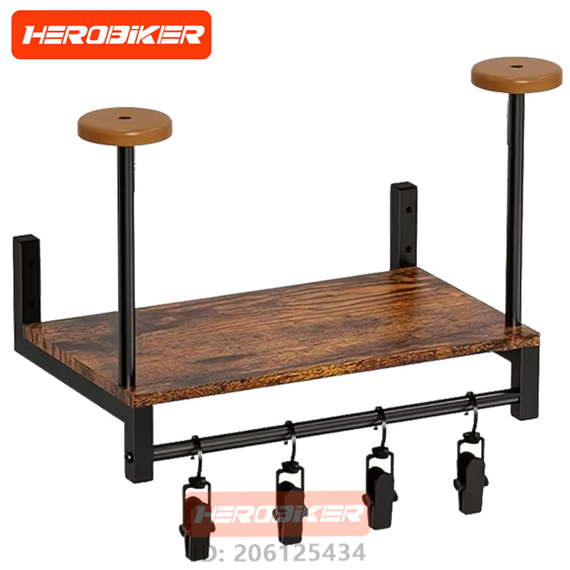 Rak Kayu Tempat Helm Sepeda Mo - Motorcycle Gear Wall Mount ulasan dan harga