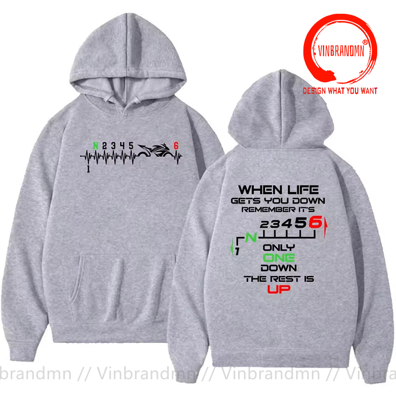 1N23456 Kaus Hoodie Detak Jant - Motorcycle Gear Up Down ulasan dan harga